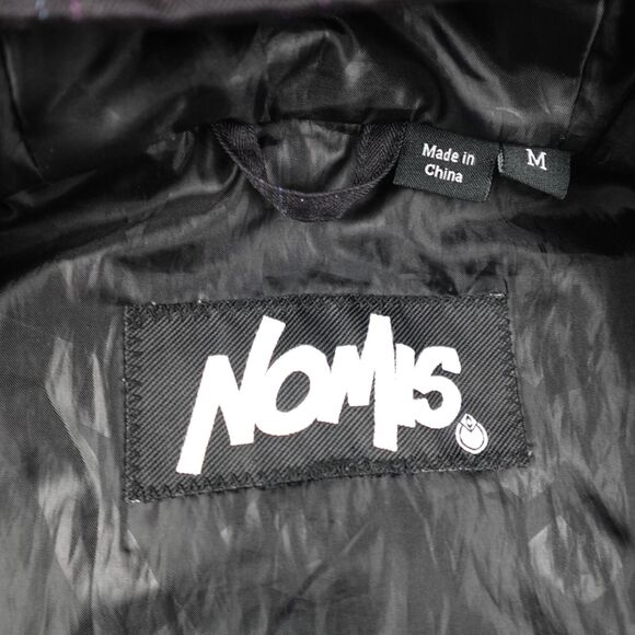 Nomis Jacket Mens M Gray Plaid Check Full Zip Hooded Snowboard Ski - Picture 5 of 16